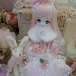 *～ピンク*ローズ～* ミニスウィーツドール*オビツ11*ドレスset