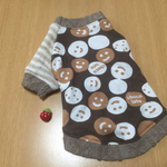 brown  chocolate&border Ｔシャツ  XS