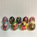 クリスマスオーナメント◆木製エッグのデコパージュ