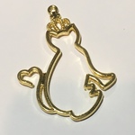 王冠にゃんこ＊レジン用空枠 ５個セット
