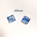 ネモフィラ 花 スカイブルー ピアス イヤリング ブルー 水色 青 フラワー