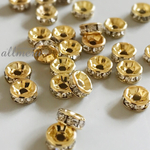再入荷！ラインストーン ロンデル クリスタル  6mm 60個set 