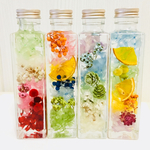 1本販売 四角のボトルのハーバリウム  ハイカラさん
