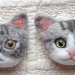 chakochan☆様　オーダー　猫ちゃんマグネット　2個セット　羊毛フェルト