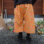 ビタミンカラーで冬支度はじめませんか？反物からワイドパンツ　着物リメイク
