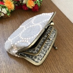 親子がま口財布＊ミナペルホネン＊タンバリン ベージュ