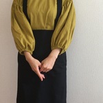 LADY'S★23色セミオーダー★ピーチビエラのボリュームスリーブブラウス