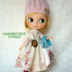 ＊ふんわり上品なワンピース＊コーデ８点セット＊ blythe outfit＊ブライス ＊ ブライス ＊ワンピース・ブーツ・帽子＊