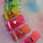ドロップ カラフルクリップ７個セット