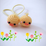 ひよこのピーちゃん あみぐるみヘアゴム（受注製作）