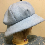 1点もの！まるっとゆるっと帽子 水色モコモコ