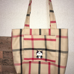 ねこ刺繍のトートバッグ