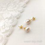 送料無料✴︎アレルギー対応✴︎再販25♡アイボリーパールのピアス・イヤリング
