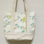 ふくろう柄トートバッグ
