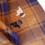 再販♡パグ刺繍・名前入れオーダー大きめブランケット