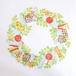 ナチュラル🎄クリスマスリース🎄のはんこ