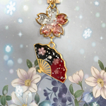 桜と扇のバックチャーム