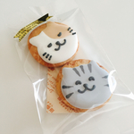 ねこ 二個入り×５袋 アイシングクッキー