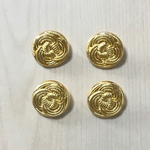 ●18㎜●GOLD BUTTON CABOCHONS PARTS
