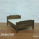 mike-neco様専用 ベッド Dタイプ 15cm ダブルサイズ  ミニチュア家具 ドールハウス          
