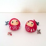 【ag様ご依頼品】💮花まる  だるまさん（赤）Ⅹ2💮