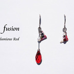 fusion pierced earring ~luminous red~