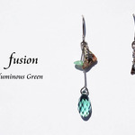 fusion pierced earring ~luminous green~