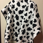 NEW★収納コンパクト☆再販③牛柄モノトーン授乳ケープ