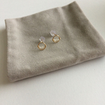 【再販】14kgf 極小淡水パール スタッドピアス