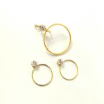 Small ✴ ｼﾞﾙｺﾆｱと ｻｰｸﾙと✴ まるでピアス   痛くない  挟むだけ❗️の  ストレスフリーイヤリング✨