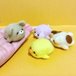 受注＊森の♪ぐでんと寝そべりさん☆羊毛フェルト