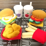 ☆フェルトのおままごと☆ハンバーガー“W”セット