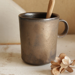濃い茶ゴールド系　マグカップ(L)