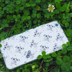 メガネ子猫のiPhoneケース（透明）