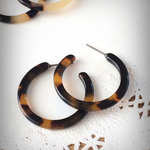 ＊再販＊ブラウンべっ甲のフープピアス