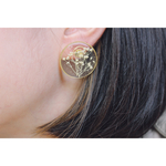 かすみ草のドライフラワーピアス