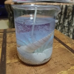 海のアロマキャンドル(紫)