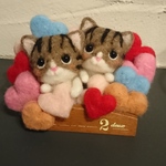 ＊nekodaisuki  様　オーダー商品 　ハートいっぱい2匹のねこちゃん＊