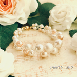 再販 パーティーに🌸 パールのスウィートブレスレット