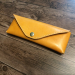 再販　ヌメ革  3way  レザー ペンケース キャメル