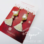 【100枚分】冬クリスマス♡アクセサリー台紙♪（RM335)