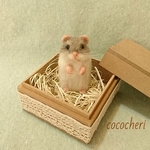 ちびっこハムスターさん   羊毛フェルト  