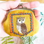 ハテナズクの刺繍がま口