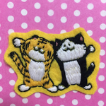 トラとねこのワッペン