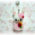 ✿あみぐるみ✿うさぎちゃん🐇ストラップ♪