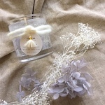 ＜冬の新作＞Winter Candle Holder 〜crisp air〜＊香りを選べるティーキャンドル2つプレゼント＊