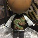 金襴スカジャン黒(龍緑) オビツ11 