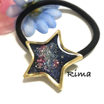 レジン ヘアゴム ギャラクシー 星