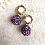 ☆Vintage Button☆アンティークな秋冬ピアス/イヤリング