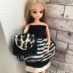  小人さんバッグ うし柄 ハンドバッグ